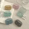 Portable Contact Lens Case Transparent Contact Lense Storage Box Travel Organizer Colorful One-Piece Companion Box Dual-Pair Box