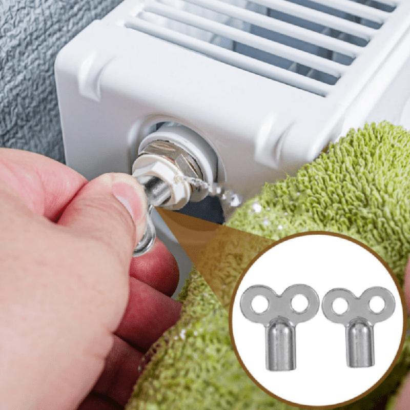 4pcs 5×5mm Square Socket Radiator Accessory Heater Exhaust Key for Standard Heating Valves Zinc Alloy Radiator Exhaust Valve Key