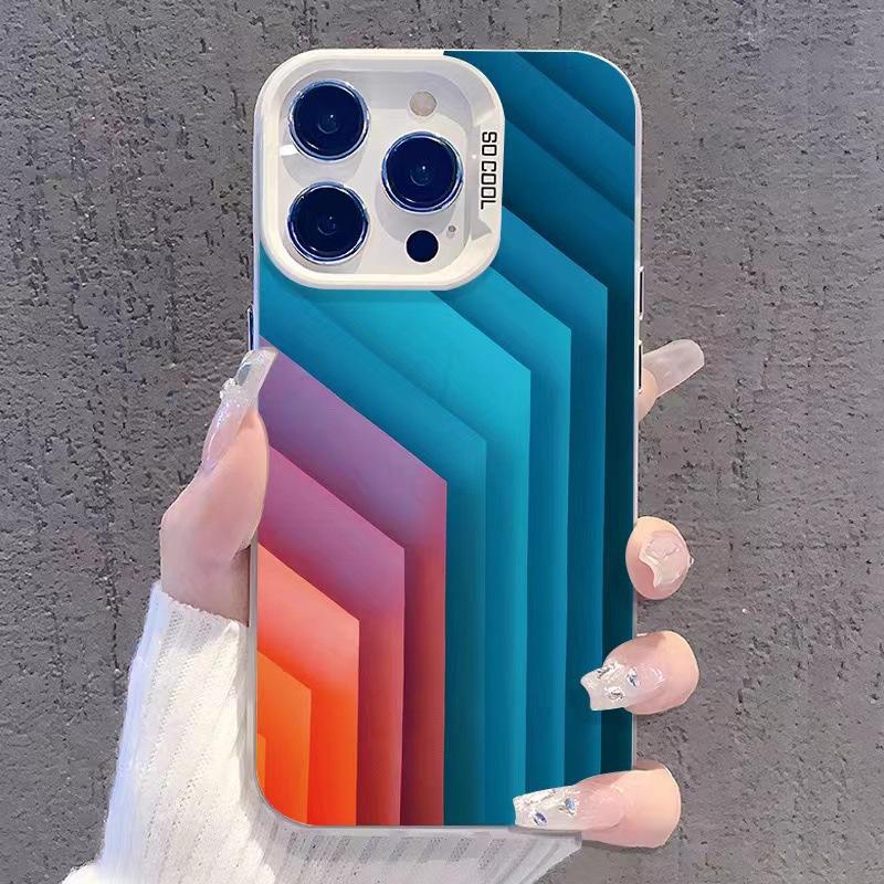 Vertical Patterns Are Suitable for 16plus, 15Pro, Max, Apple Phone Cases 14pro, Creative 13, Personalized 12pro