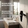Wall Mount Hair Dryer Holder Carbon Steel Blow Dryer Rack Hair Dryer Rack  Washroom