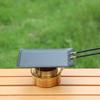 Kleine Camping-Bratpfanne Outdoor Mini Tragbare Grillpfanne BBQ Backschale Pfanne Reise Wandern Picknick Camping Kochgeschirr Grillwerkzeug