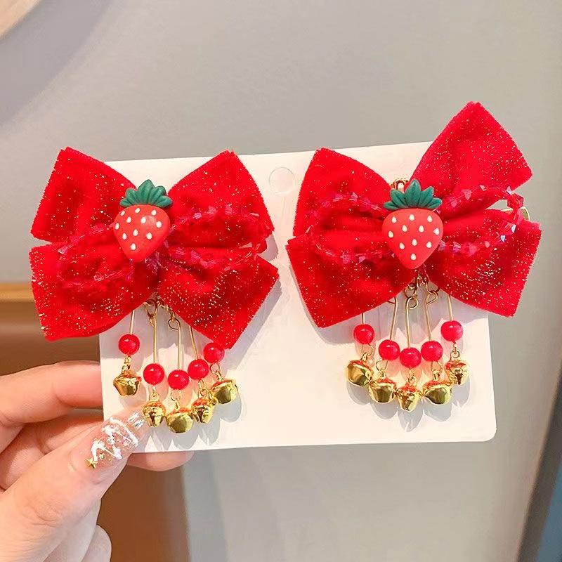 Children's Hanfu Hair Clip with Tassel – Festive and Safe for Hair