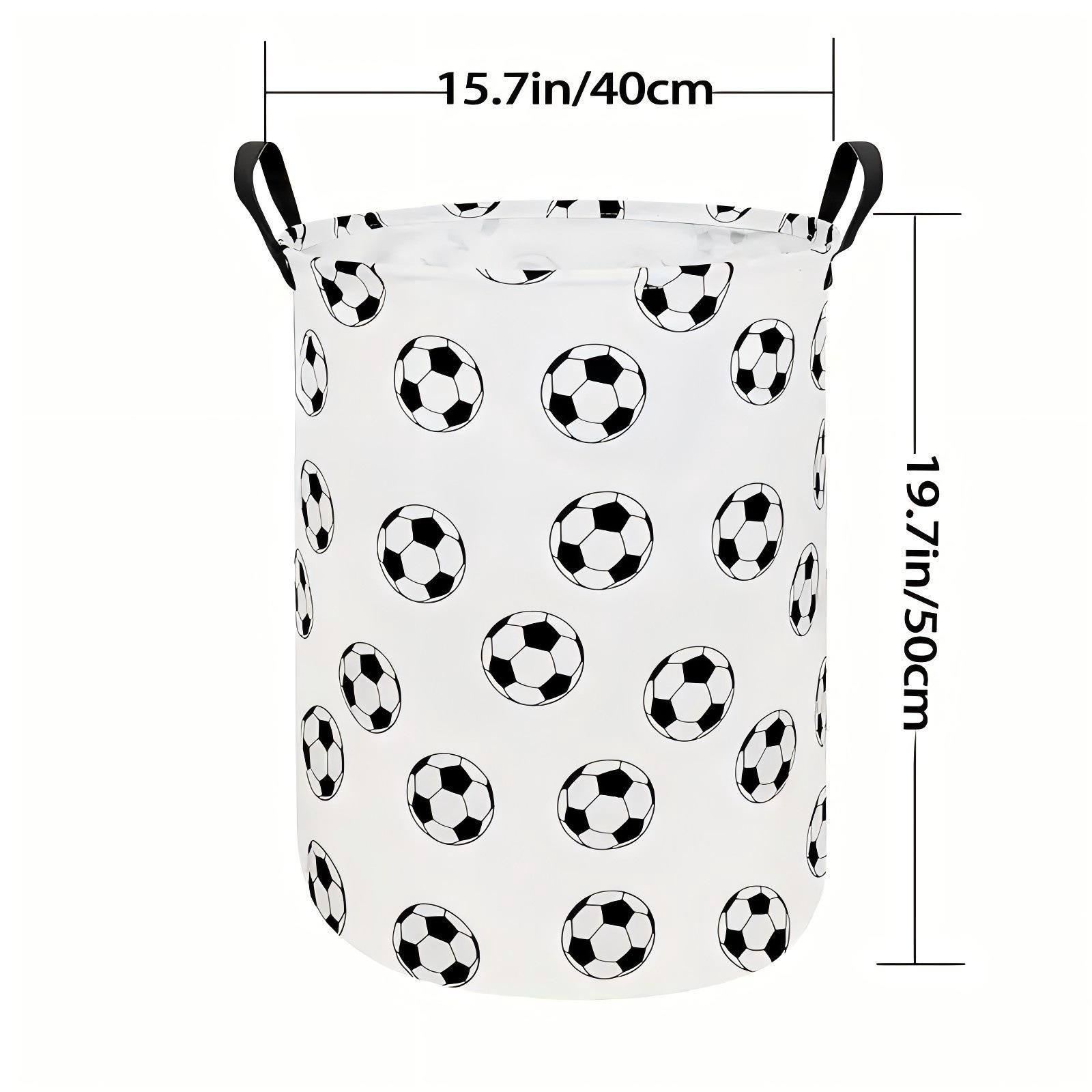 

Foldable Round Basket with Sturdy Fabric Handles,Serving As A Portable Storage Box for Clothes in The Bedroom,Storage Organizer