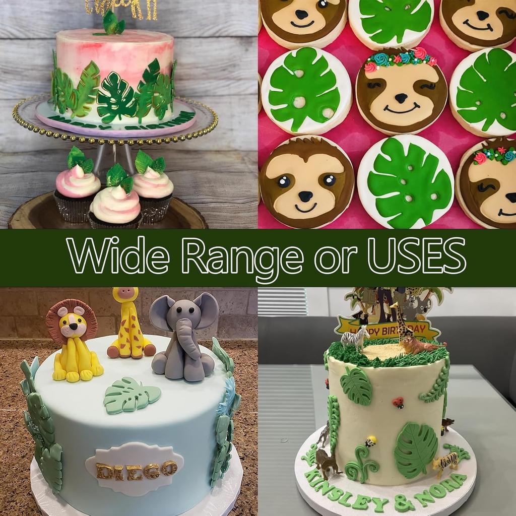 1 Pcs Turtle Leaf Silicone Mold, Hawaiian Style Cake Decoration Fondant Mold, Reble Leaf Chocolate Mold for Cupcake Topping Candy Sugar Craft Flower