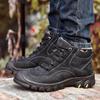 Pánské boty z pravé kůže Vodotěsné outdoorové pánské boty Pohodlné pánské vycházkové turistické boty