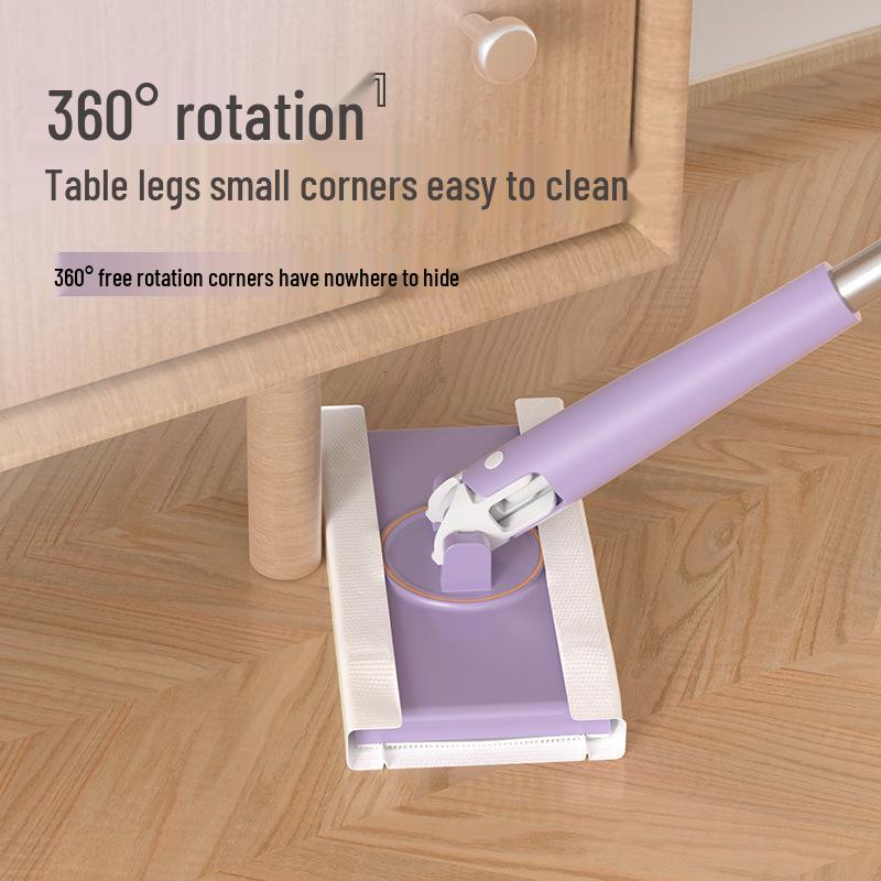 2025 Hands-Free Face Wash Mop: Automatic Clamping, One-Mop-Clean, Flat Household Cleaning Solution