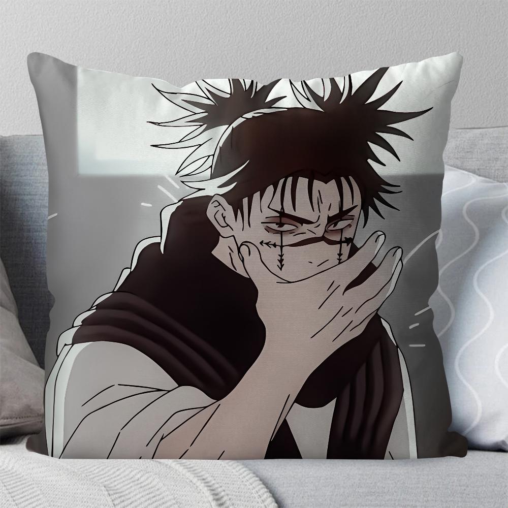 Choso Jujutsu Kaisen Anime Pillow Case Square Pillow Bedroom Sofa Leisure Comfort Cushion Car Living Room Home Decoration 40X40