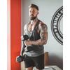 Canotta Sportiva Estiva da Uomo Muscolatura Fitness Elastica Traspirante Bianca Leggera Senza Logo Giuntata