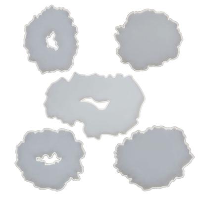 Silicone Resin Mold DIY Coasters Shape Casting Molds DIY Craft 3D Mold for Art Craft Making Handmade Toys for Children