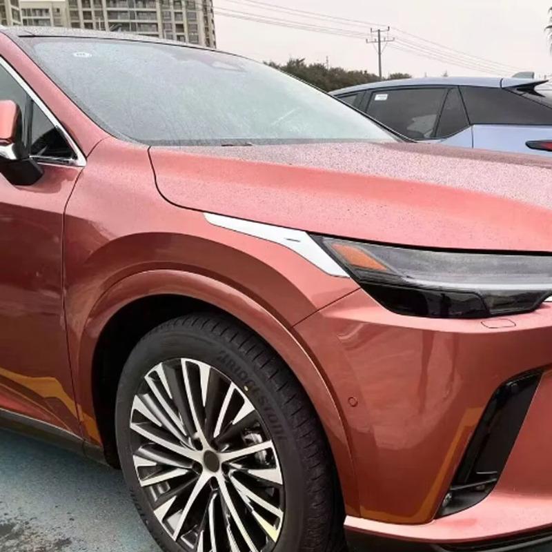 For Lexus RX 350 350h 450h+ 500h 2024 ABS Mirror Car Headlight Eyebrow Light Cover Trim Cover Trim 4Pcs Accessories