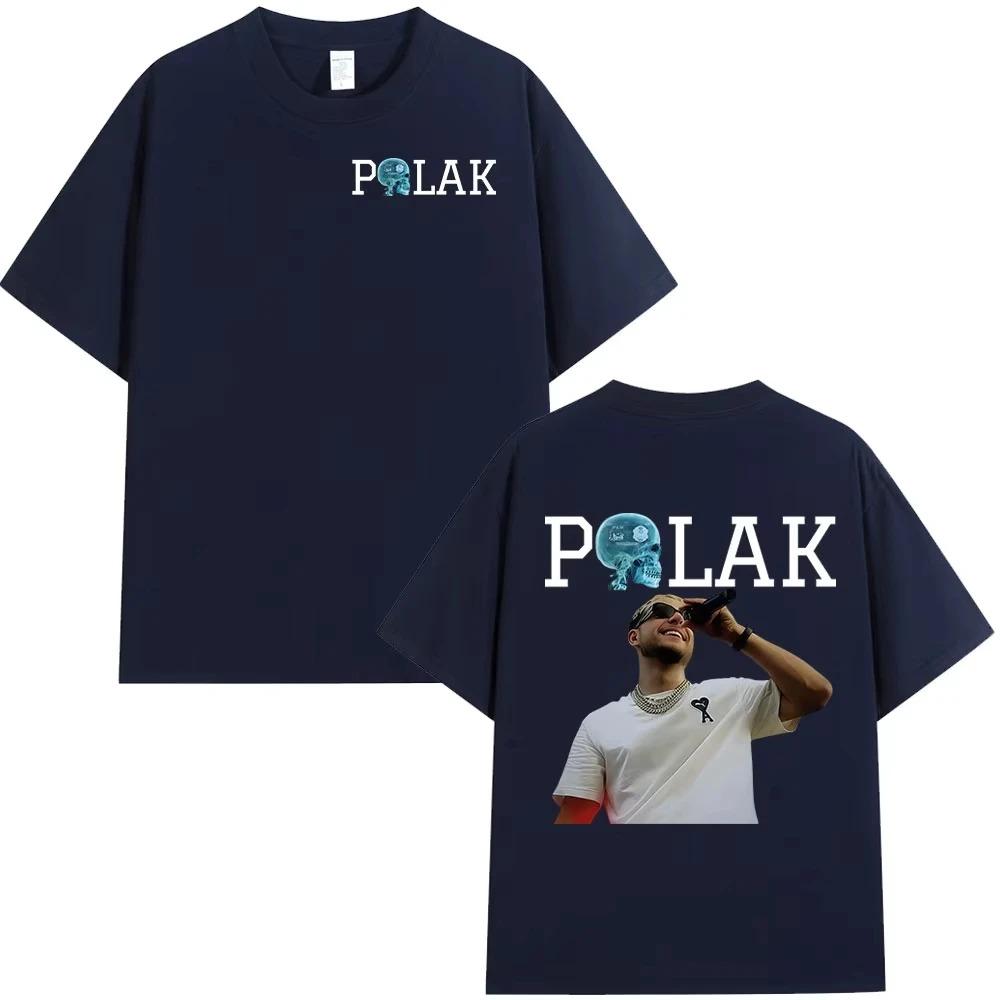 Rapper PLK Porträt Grafiken 100% Baumwolle Musik T-Shirt 2026 Neues Sommer Hip Hop Unisex Belüftend Kurzarmhemd Fan Geschenke