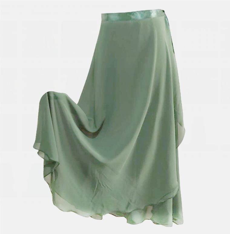 Dámské baletní taneční sukně pro dospělé Dlouhé šifonové taneční sukně Lyrické měkké baletní šaty Černá vínová Průhledné taneční kostýmy