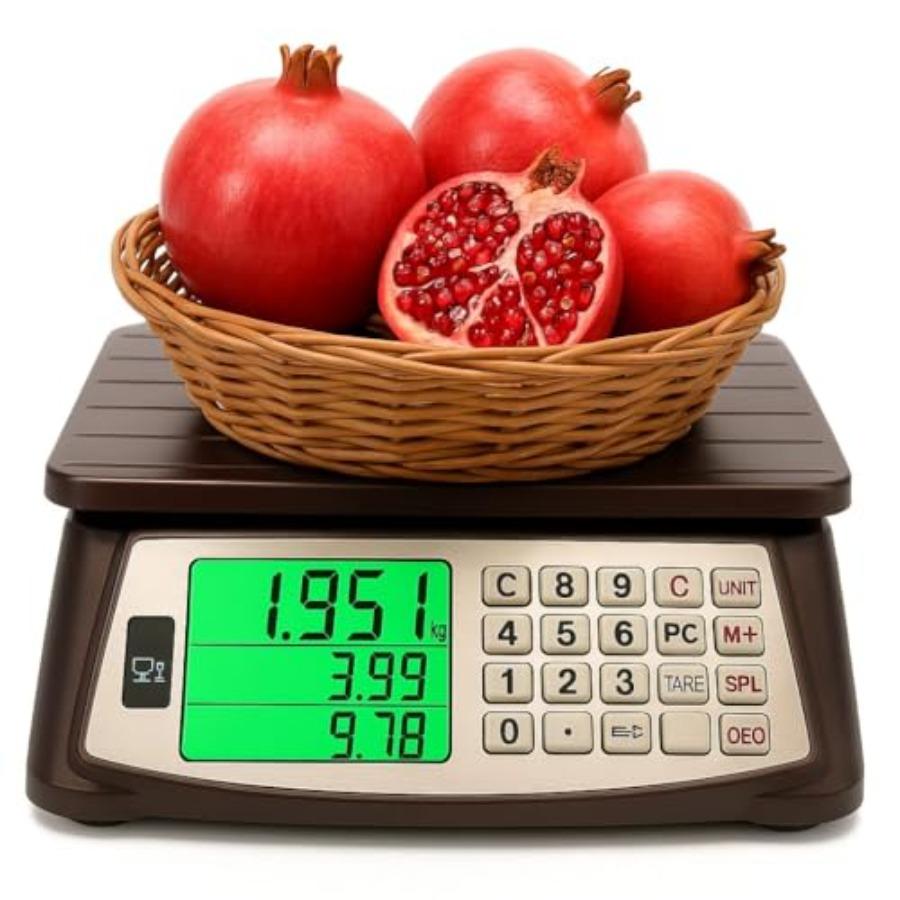 

Price Computing Scale Commercial Food Scale Counting Function 66lb/30kg 1g Rechargeable Waterproof Design Stainless Steel Keys United States