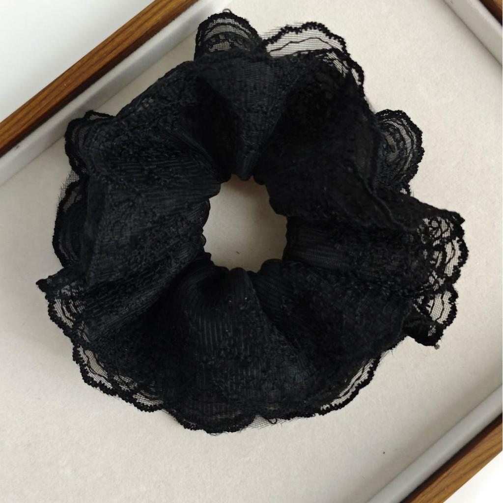 2026 Multi-Layer Lace Scrunchie: Elegant Korean-Style Hair Accessory for Women