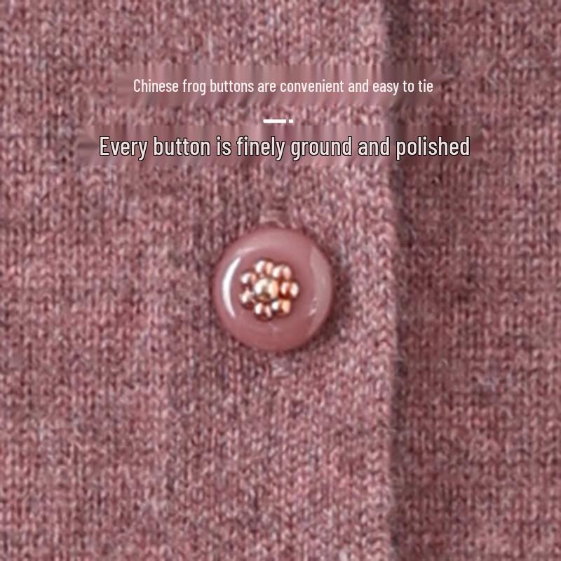 Cardigan rotondo ricamato Datang Lady per donna