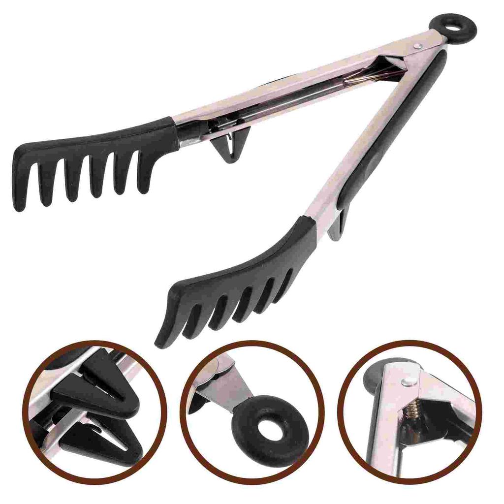 Pasta Clips Convenient Tong Silicone Food Multi-function Spaghetti Salad Servers Kitchen Accessory Road Daily Use Tongs