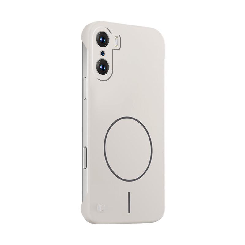 

Чехол для Honor 60 Pro: Магнитная, матовая, ударопрочная, защита от отпечатков пальцев, защита однотонным цветом, ощущение кожи Honor 60Pro белый