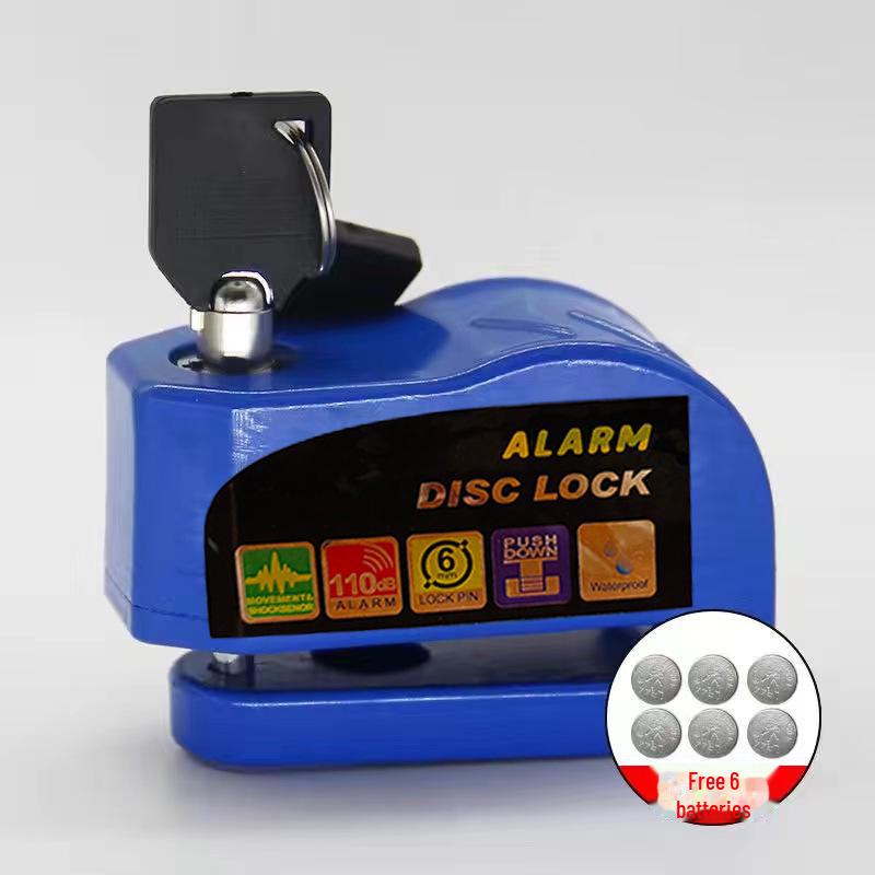 Anti-Theft Disc Brake Lock with Alarm for Mountain Bikes, Motorcycles, and E-Bikes