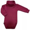 98 Children' Turtleneck Bodysuit Long Sleeve Burgundy Turtleneck