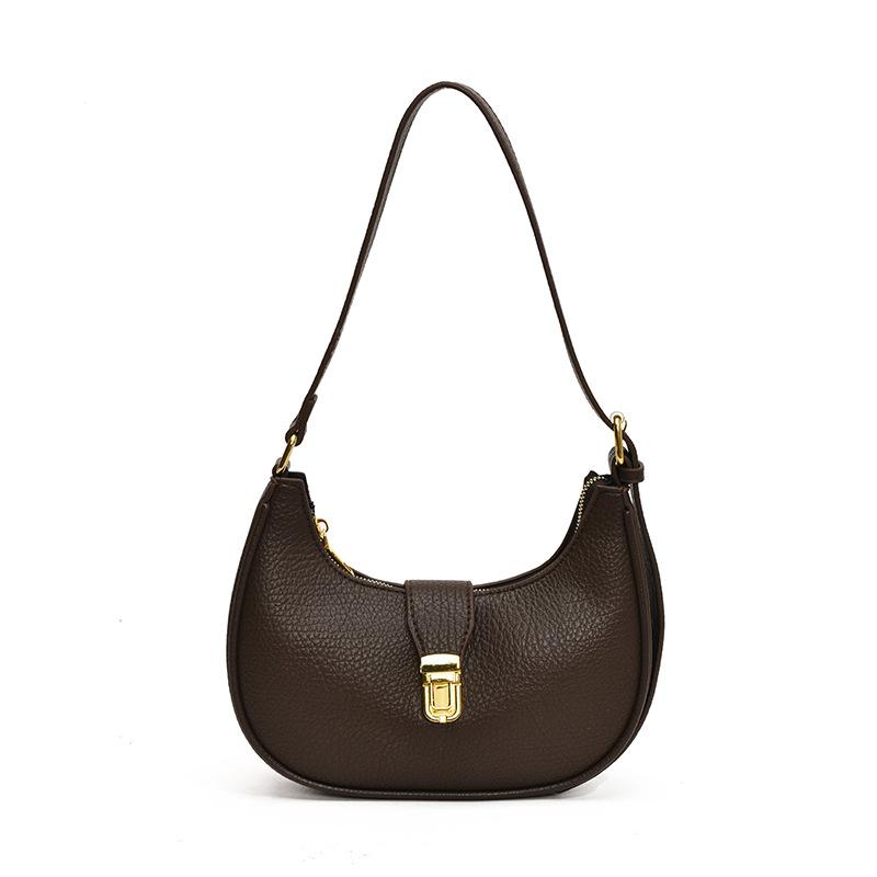 

Textured matte underarm bag women s bag autumn and winter retro fashion shoulder bag commuter underarm bag