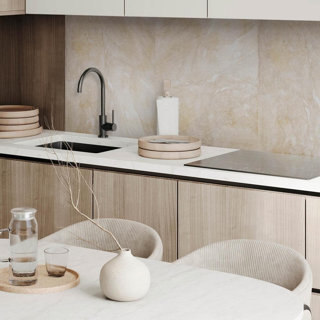 Self-Adhesive Vinyl Panel With Print 120x60 cm Natural Marble in Shades