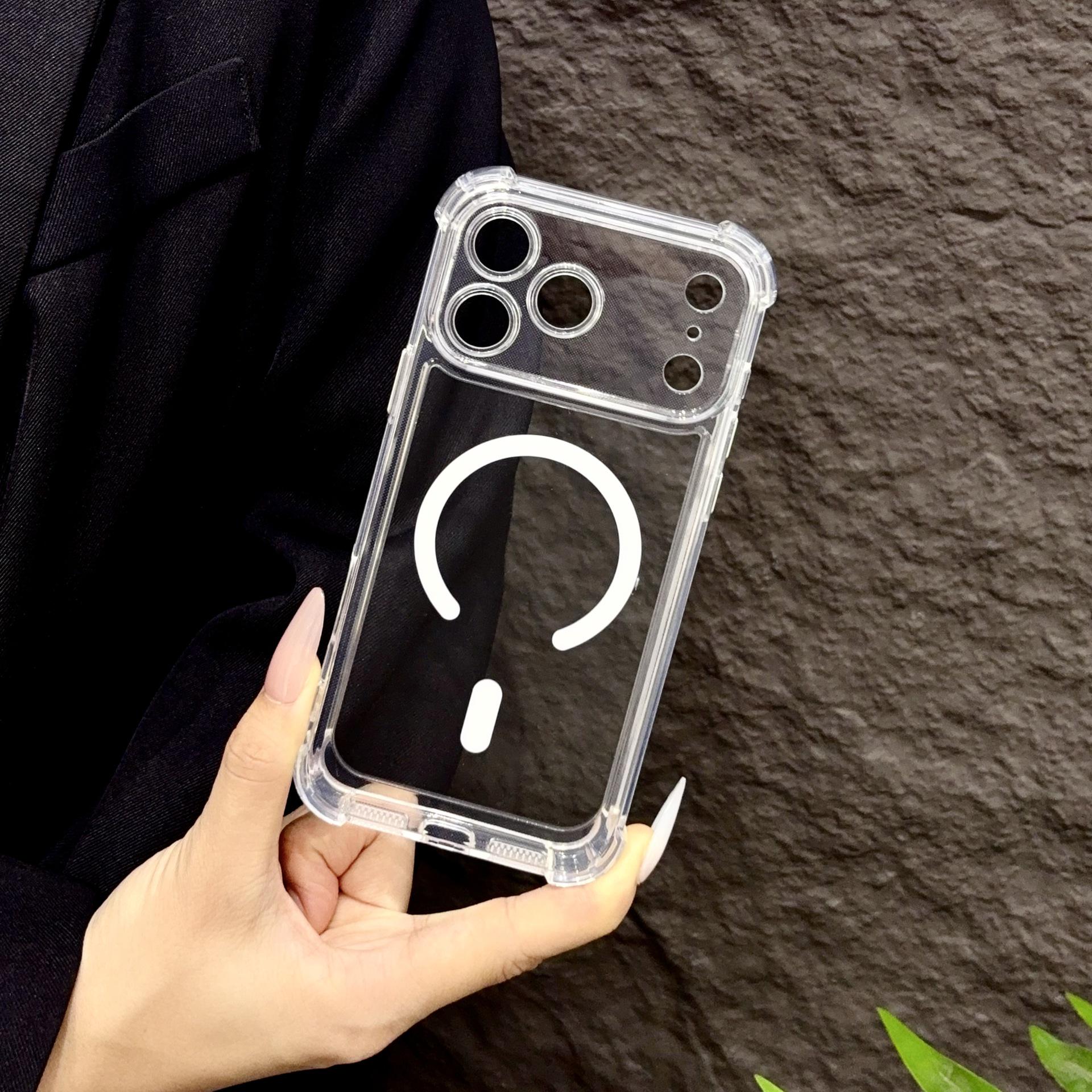 Magnetic Transparent Shockproof Case for iPhone 17 Pro with Precision Holes iPhone 17 Pro