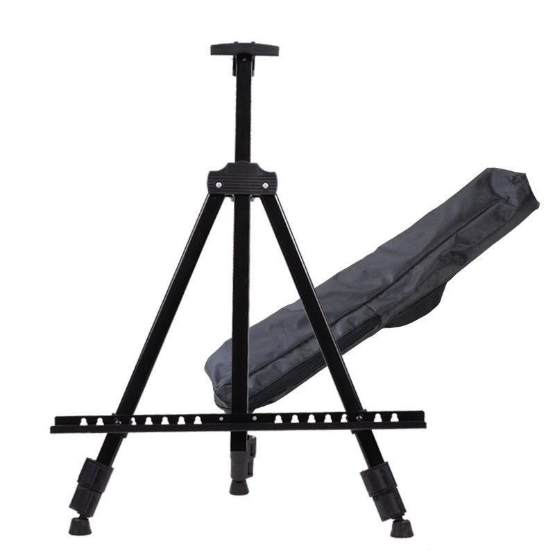 Thickened Iron Folding Art Easel: Triangular Display & Fluorescent Board Stand