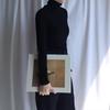 Women's Slim Fit High Collar Long-Sleeve Solid Color T-Shirt - Early Spring Korean Style