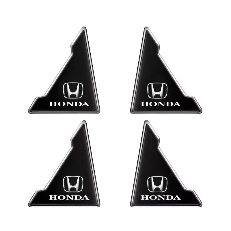 CJIFL1 2/4Pcs Silicone Car Door Corner Cover Anti-scratch Stickers For Honda Civic Fit Jazz Accord Pilot CRV Odyssey Passport City Shut