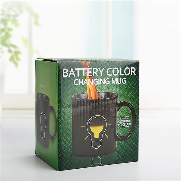 Color Changing Cup Ceramic Discoloration Coffee Tea Milk Mugs Creative Discoloration Mug Gifts  