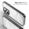 KEYSION Transparent Case for Redmi Note 12 Pro 5G 12 4G TPU+PC Anti-slip Clear Shockproof Phone Cover for Xiaomi POCO X5 Pro 5G