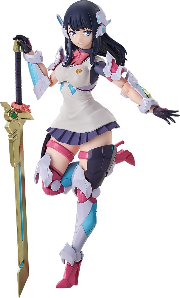 

Hyper Body Takarada Rikka Grid Tector Plastic Painted Movable Figure Gridman Universe Movie Ver. Non-scale розовый