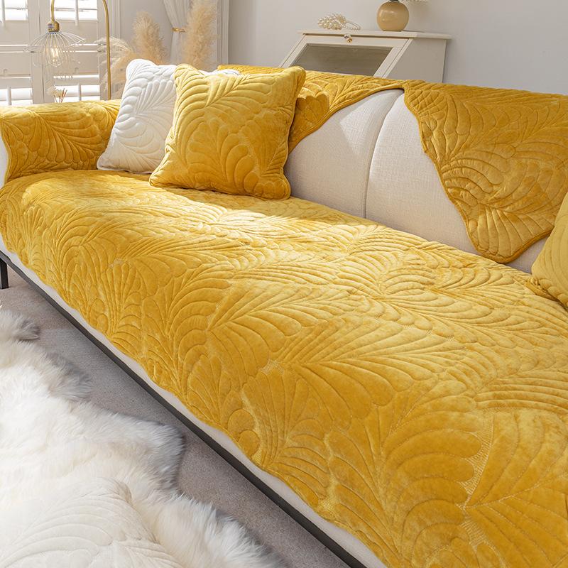 Nordisches Sofakissen Vier Jahreszeiten Universal Rutschfest Plüsch Kissenbezug Einfach Modern Winter Sofabezug Bezug Voller Bezug