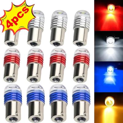 1/4pcs Motorcycle Car LED Brake Turn Lights Waterproof 12V Signal Tail Fog Bulbs Flashing Light Motorcycle Accessories