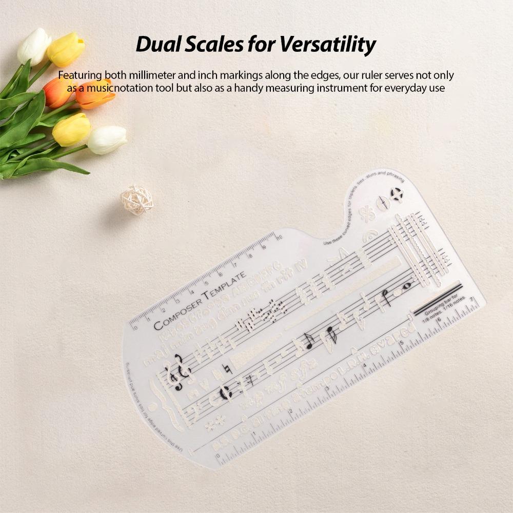 Music Symbols Design Sheet Music Drawing Ruler PP Composer Manuscript Tool For Song Writers