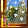 Colorful and Shiny Diamond Home Beautification and Decoration Glass Doors and Windows Static Window Stickers