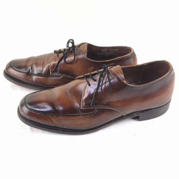 70s-80s Vintage Made In USA J.C. Penney U-Tip Goodyear Welted Business Shoes Brown Size 8.5D 26.0-26.5 Men's(USED)