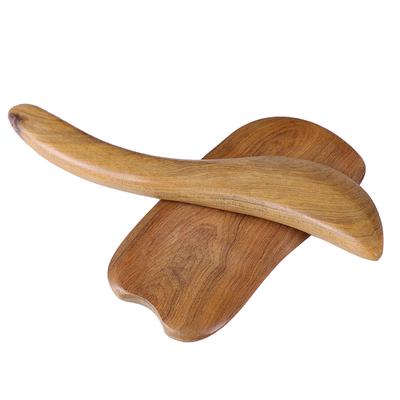 2Pcs Portable Massage Scrape Slimming Massage Tools General Sandalwood Gua Sha Board Health Care
