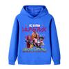 B1240 Kids Boys Girls Kpop Rumi Zoey Mira Print Long Sleeves Hoodie