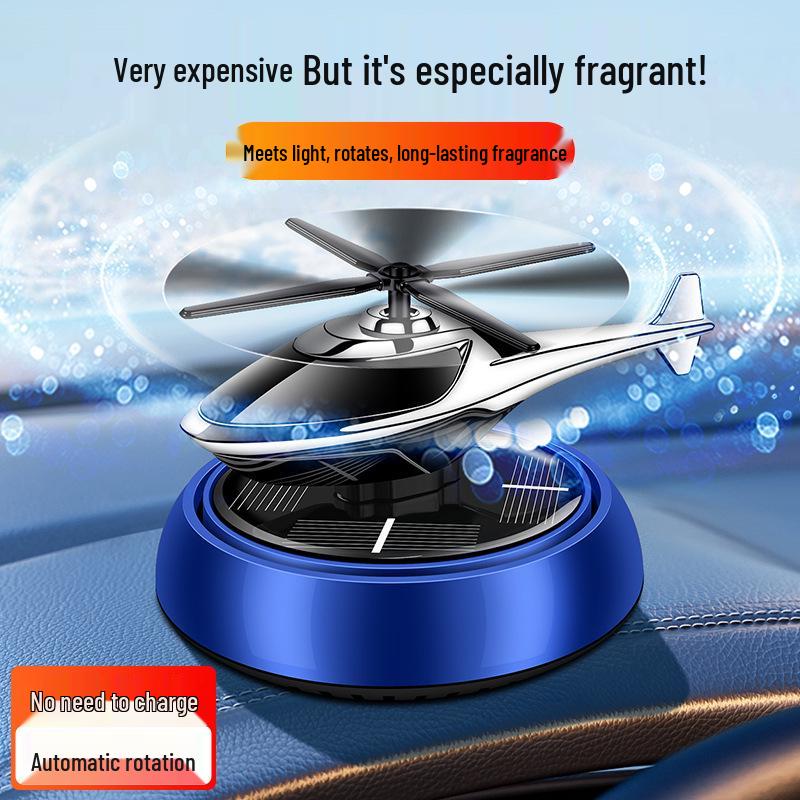 Автомобильный ароматизатор на солнечной батарее в виде вертолета