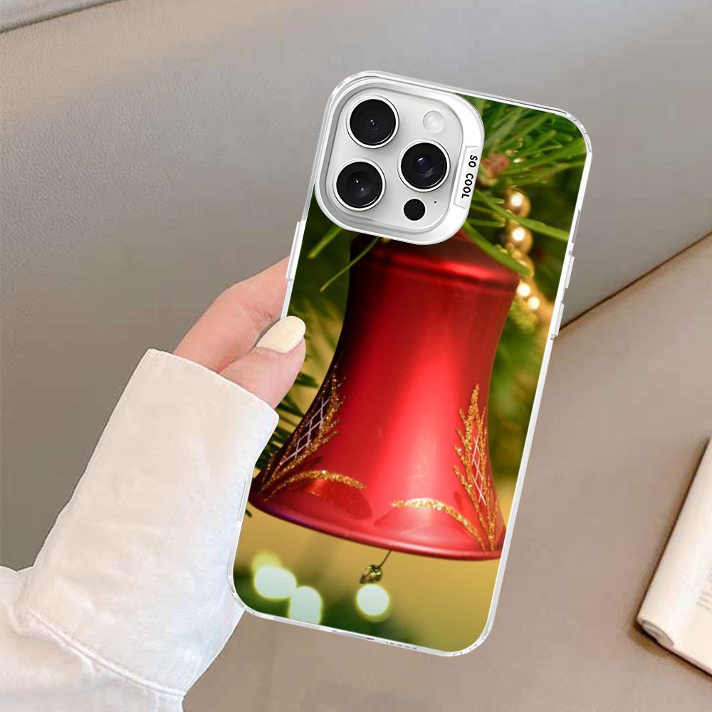 Christmas Holiday Tree New Year Phone Case For IPhone 16 15 14 13 12 11 Pro Max X XR XSMAX 8 7 Plus Matte Shockproof Back Cover