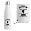 Bouteille Isotherme - PLANETEE - Beau-Papa Corse - Inox Double Paroi - Chaud 12h / Froid 24h - Design Imprimé En France
