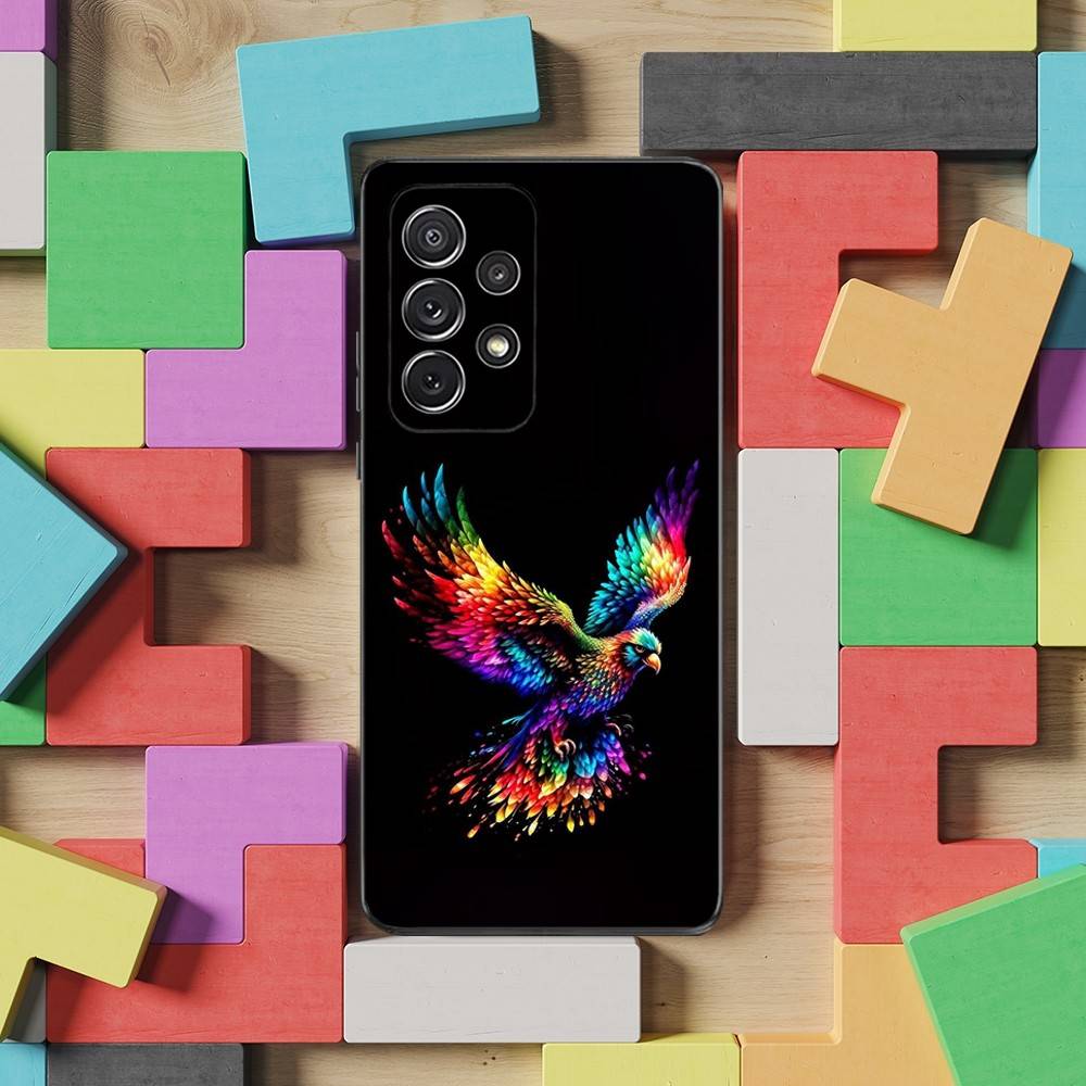 Colorful Art Animals Case For Samsung S23,S25,S20,S10,S9,S21,S24,S22,Ultra,FE,Plus,Lite,Soft Silicone Black