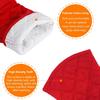 Puppet Oven Mitts Red Cotton Silicone Non-Slip Long Sleeve Arm Soft,Oven Gloves for Women Mum Hot 500℉ Heat Resistant Hand Safe Microwave Home