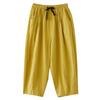 DIMANAF 2026 Summer New Plus Size Women Long Pants Cotton Linen Loose Elastic Waist Vintage Casual Lady Bottoms Clothing