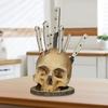 Skull Knife Holder Halloween Kitchen Decor Knife Storage Rack Horror Halloween Ornament Home Kitchen Storage Accessories