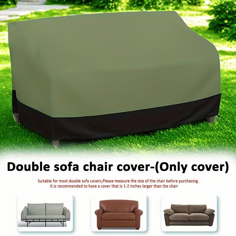 1PC Dust Protection Garden Durable Polyester Fabric Heavy-Duty Waterproof Sofa Cover Outdoor Rain Fits Most Double Sofas