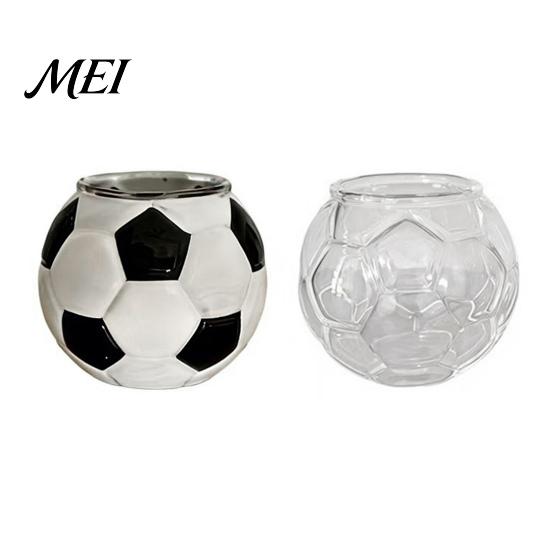 Football Drinking Glass Soccer Beer Glass, Shaped Whiskey Cup, Large Capacity Football-themed Drinkware Mug for Craft Beer, Home Bar Sports