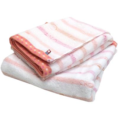 Imabari Handduk Certifierad Badhandduk Hiorie Randig Jacquard Lyric Set om 2 Rosa Tillverkad i Japan Imabari Märke Snabbtorkande Bomull Bomull 100%