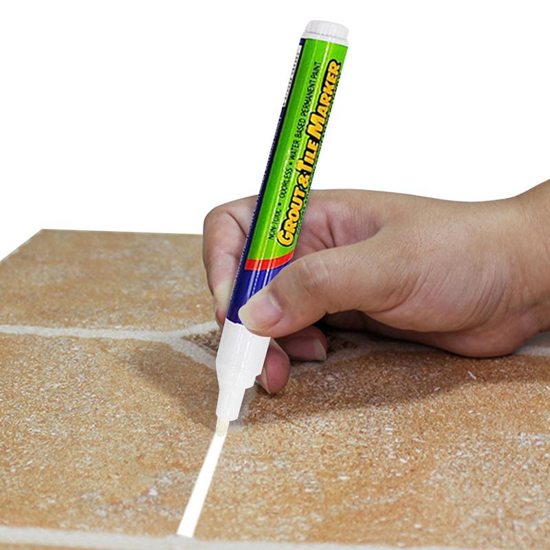 Caneta para Azulejos Caneta Restauradora de Rejunte de Parede Marcador de Reparo Caneta Preenchedora de Rejunte Para Restaurar Parede de Azulejos Chão Banheiros Cozinha Carro Varanda Parede